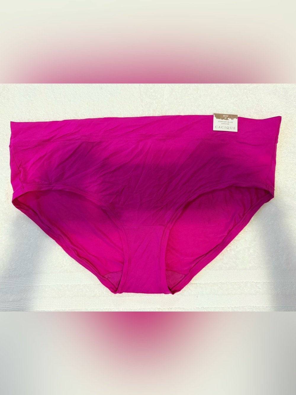 NWT 22/24 Cacique comfort bliss Hipster Panty in Bright Fuchsia